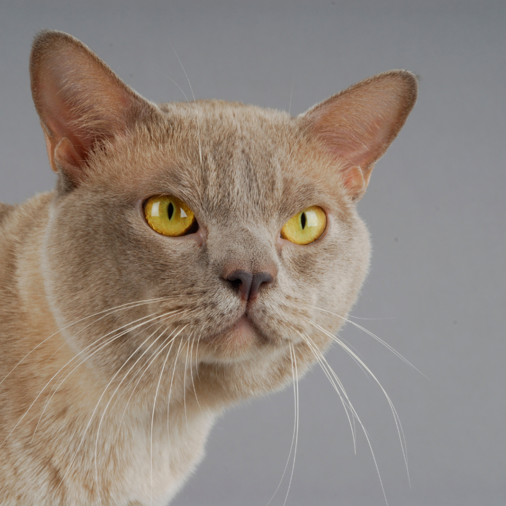 O Gato Burmês é fã de alturas, ama uma boa escalada e gosta muito de estar com a sua família humana. Dono de uma personalidade forte, pode apresentar alguma dificuldade em estar entre outros animais.